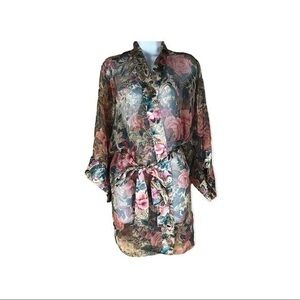 Vintage VS Florals Wrapped Cover-up One Size Fits All